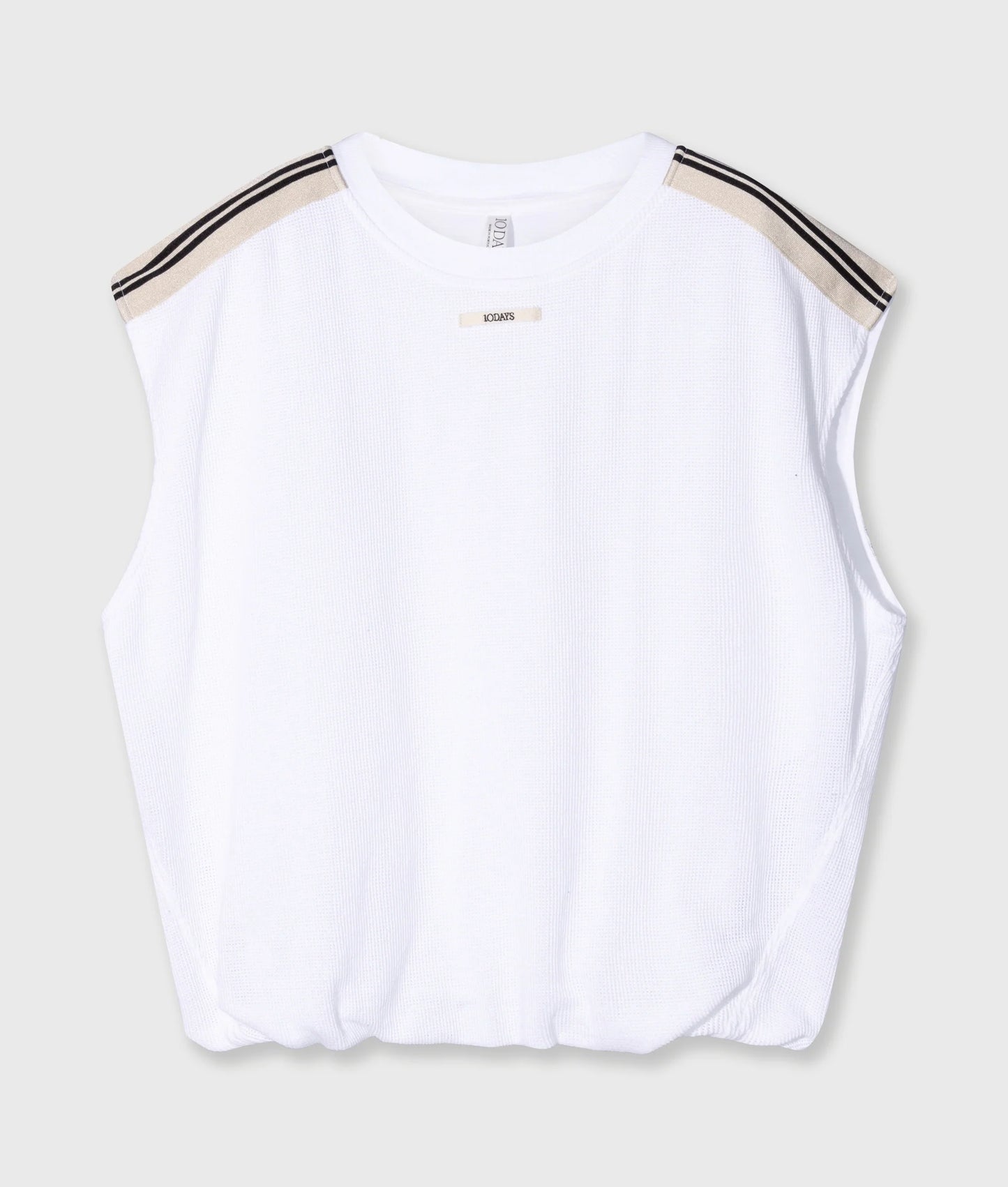 10DAYS | Mesh Baseball Tee 10 - White (20-742-5203)