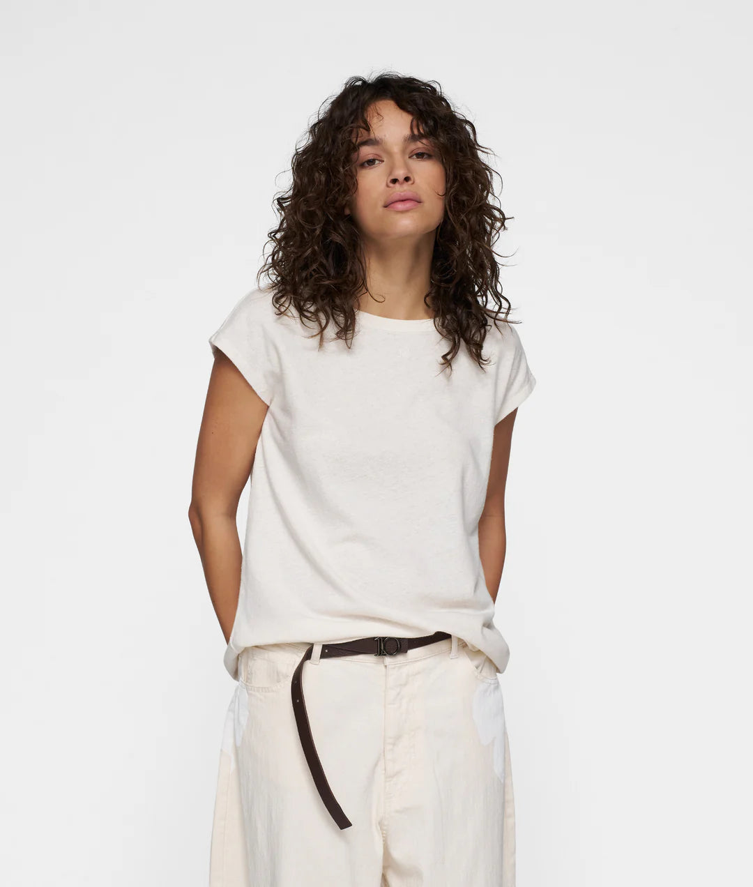 10DAYS | Tee Linen - 1002 ecru