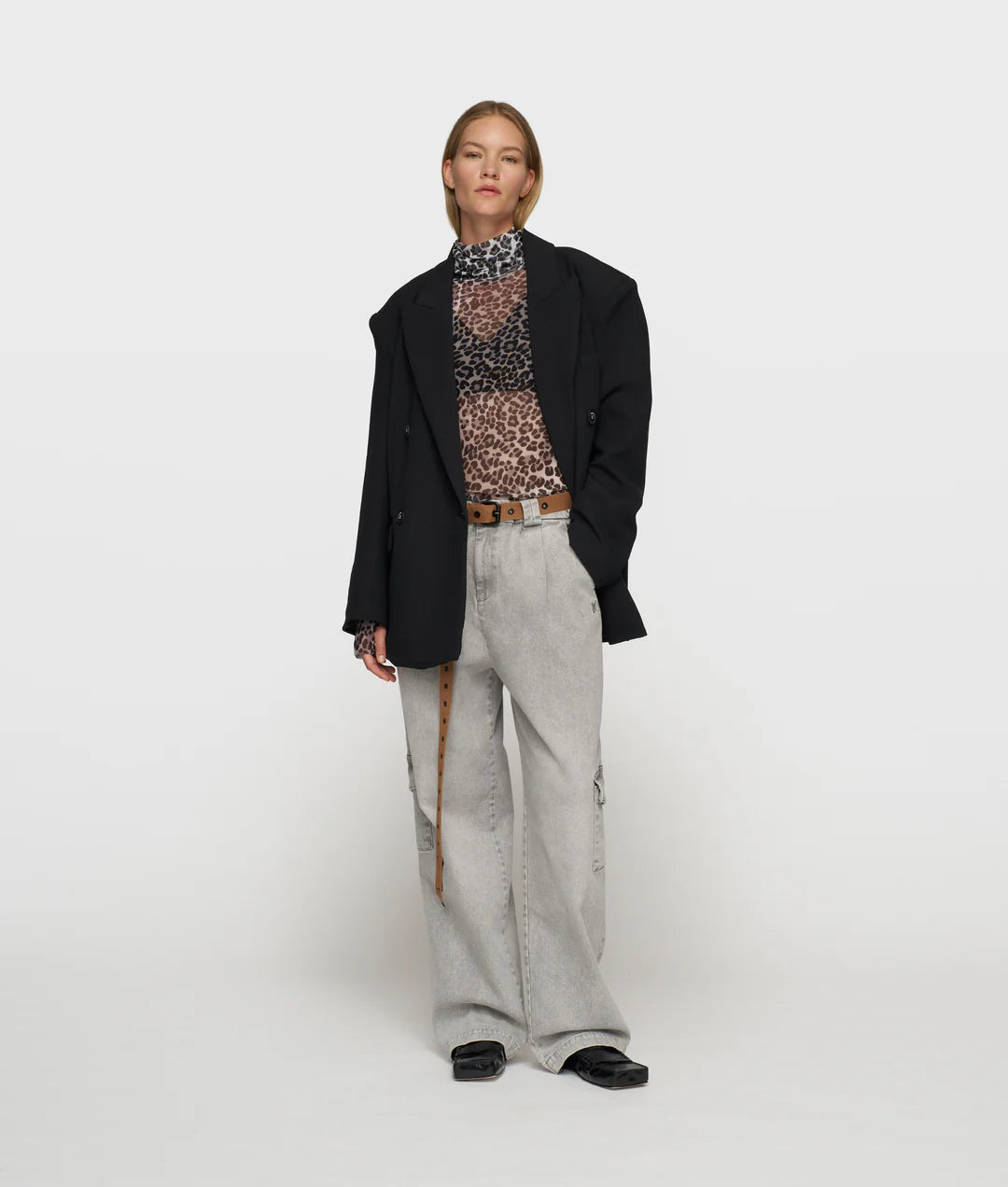 10DAYS | Mesh Long Sleeve Leopard