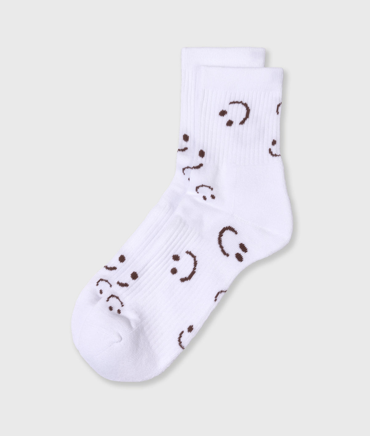 10DAYS | Socks All-Over Smile - White