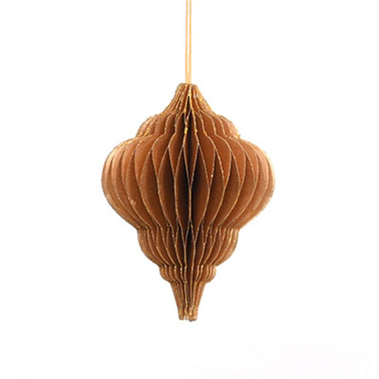 Only Natural | HoneyComb Ornament - Metallic Gold