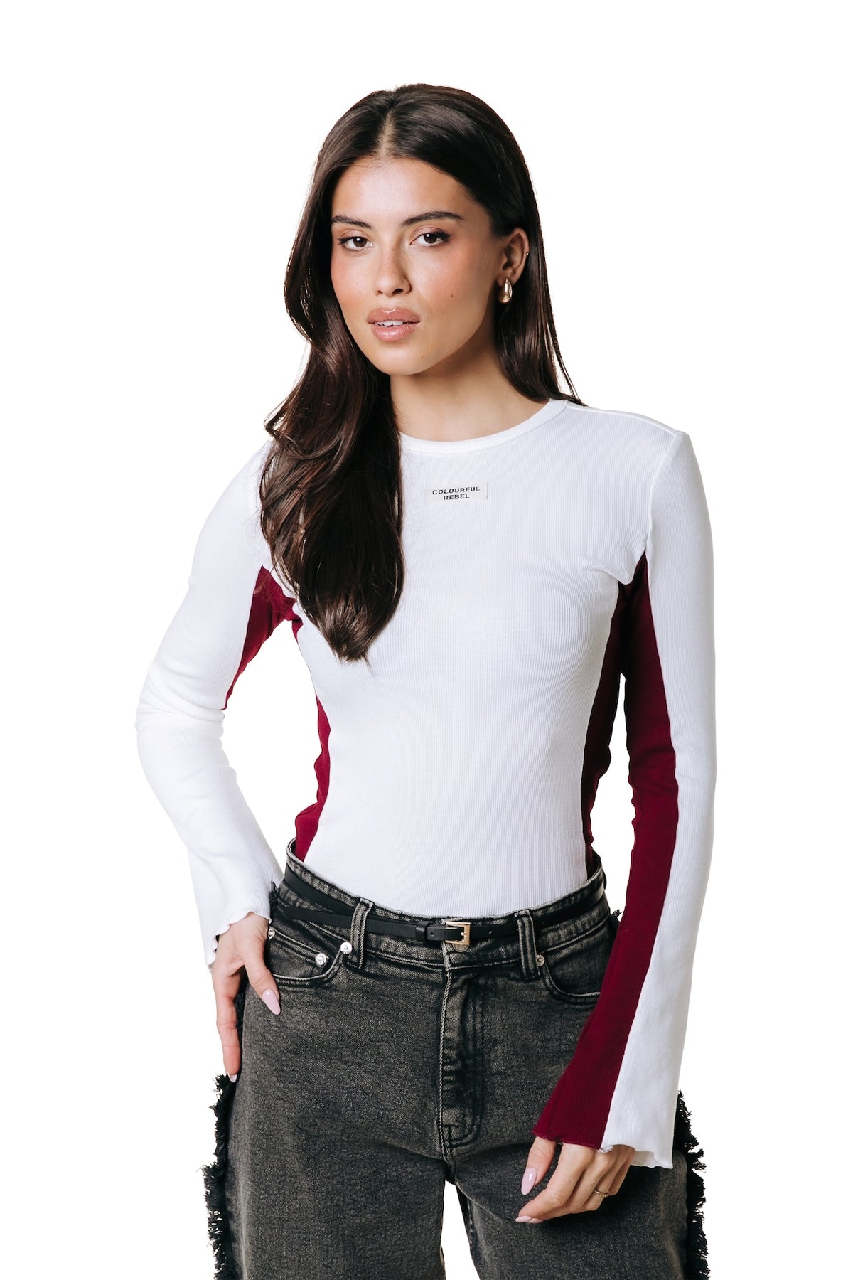 Colourful Rebel | Livy Roundneck Top - Off White