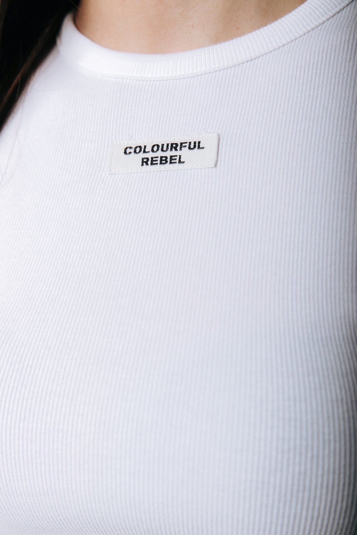 Colourful Rebel | Livy Roundneck Top - Off White