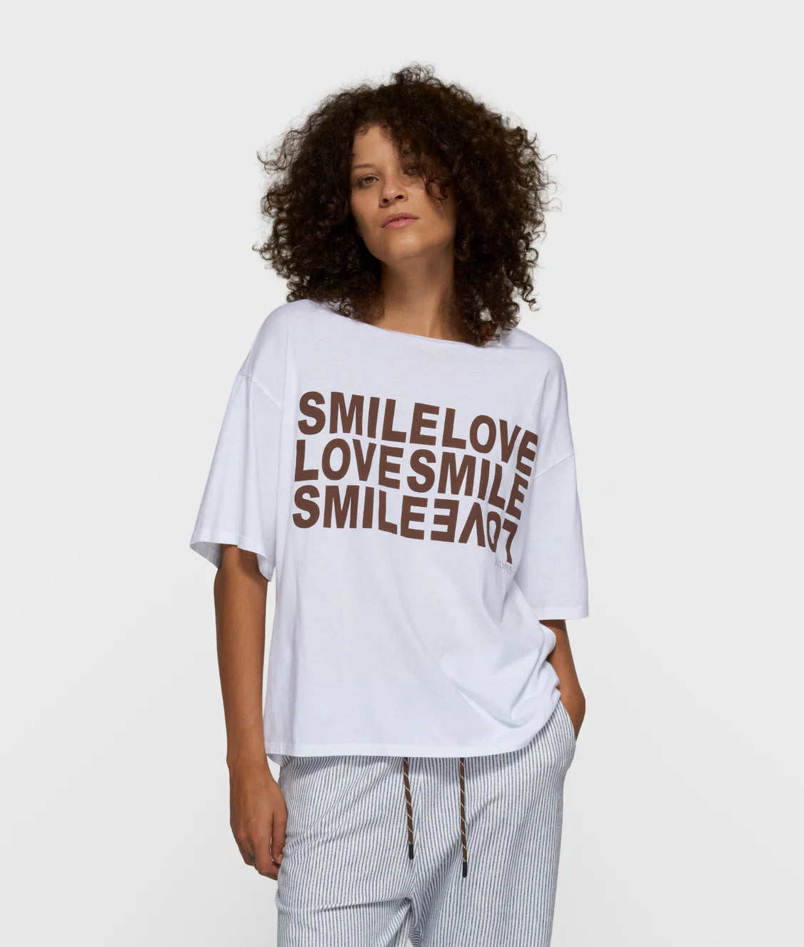 10Days | Smile Love Tee - White (20-744-6201)