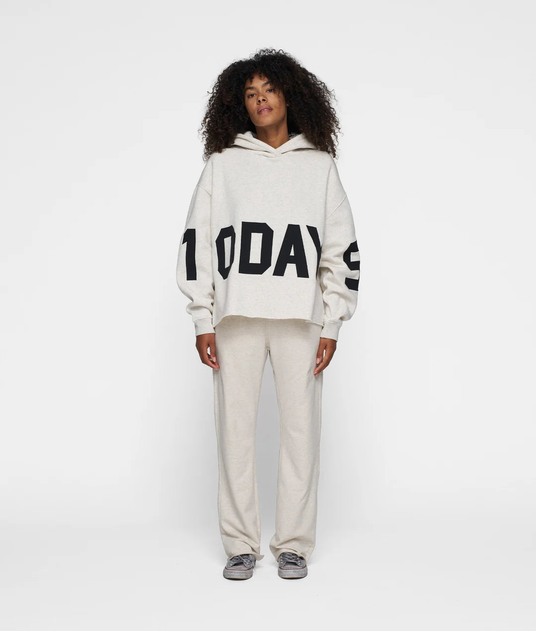 10DAYS | The Statement Logo Hoodie - soft white