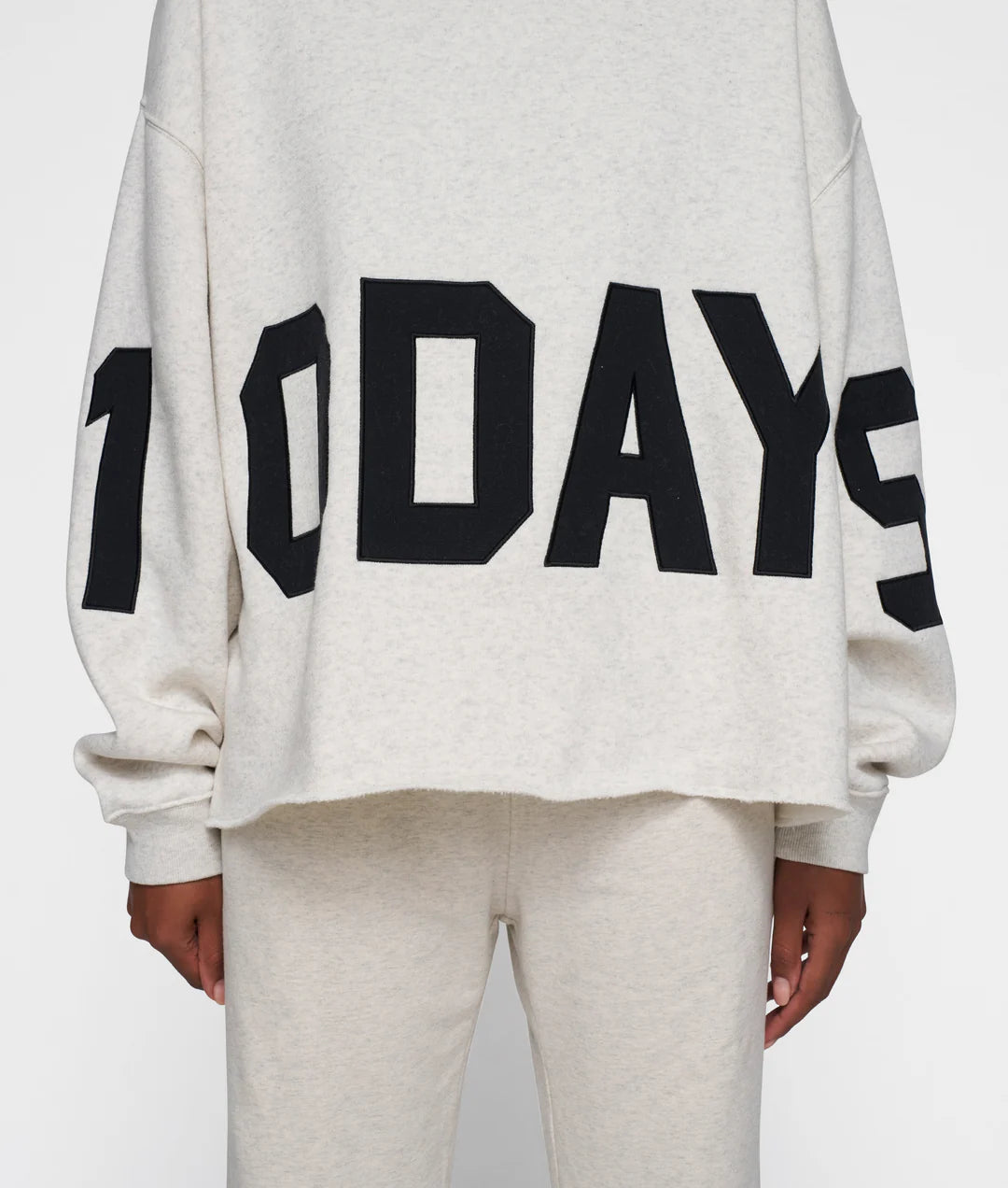 10DAYS | The Statement Logo Hoodie - soft white