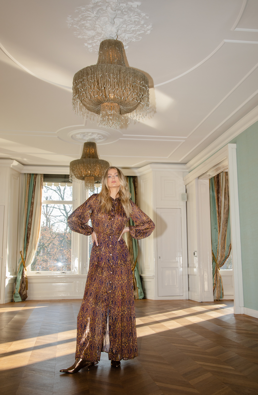 Amaya Amsterdam | Tessa Maxi Jurk - Multi Print