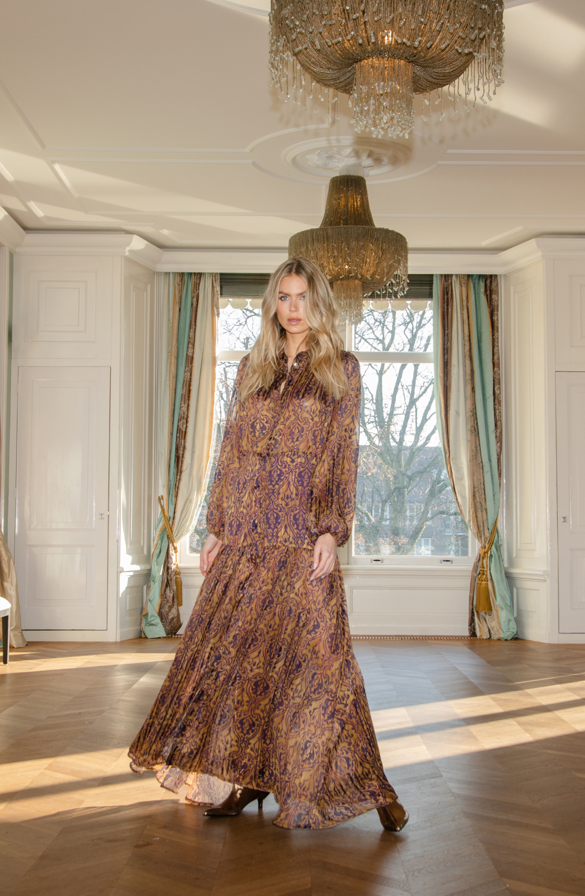 Amaya Amsterdam | Tessa Maxi Jurk - Multi Print