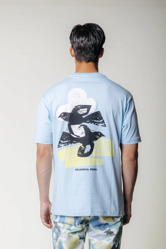 Colourful Rebel | Birds Tee - Light Sky Blue