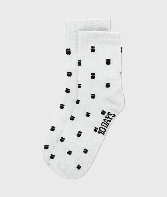 10Days | Short Socks Allover Medal - Silver