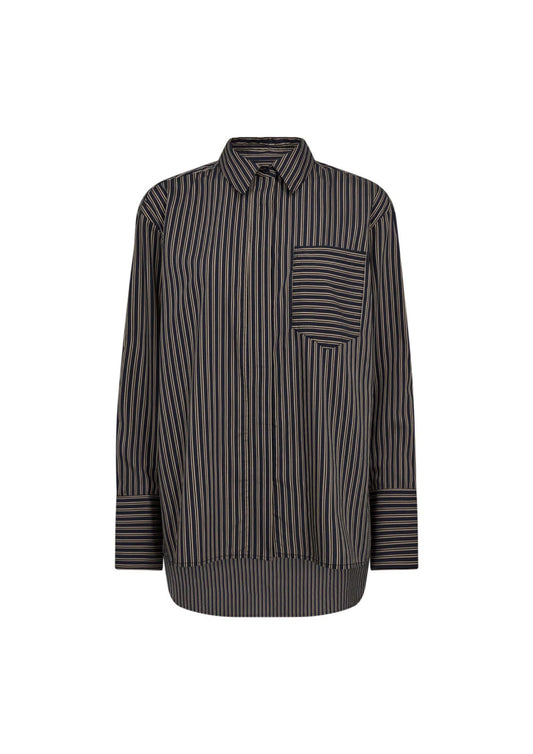 Co'couture | Finacc Stripe Shirt - Black