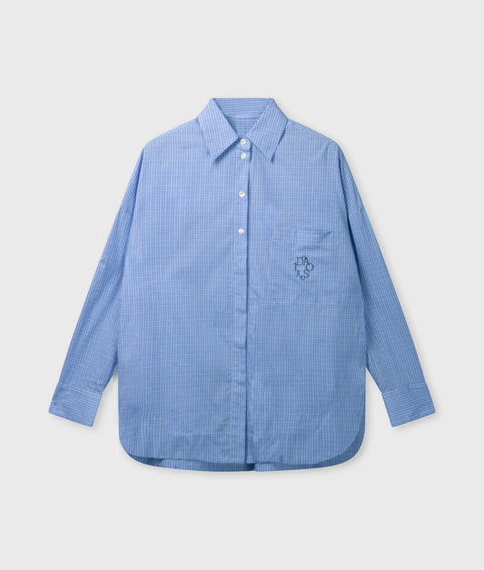10DAYS | Long Sleeve Shirt Check - ultramarine