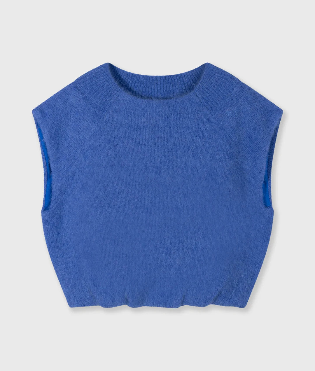 10DAYS | Balloon Hairy knit top - ultramarine