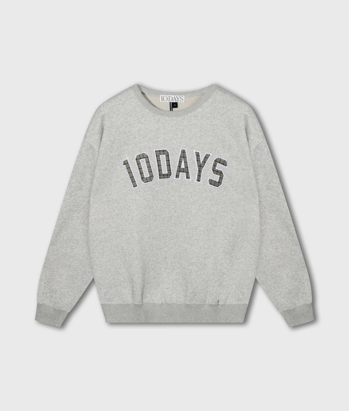 10DAYS | Statement Sweater Logo - Light Grey