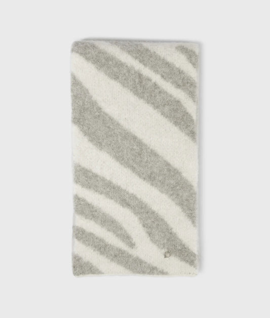 10DAYS | Knit scarf zebra - ecru