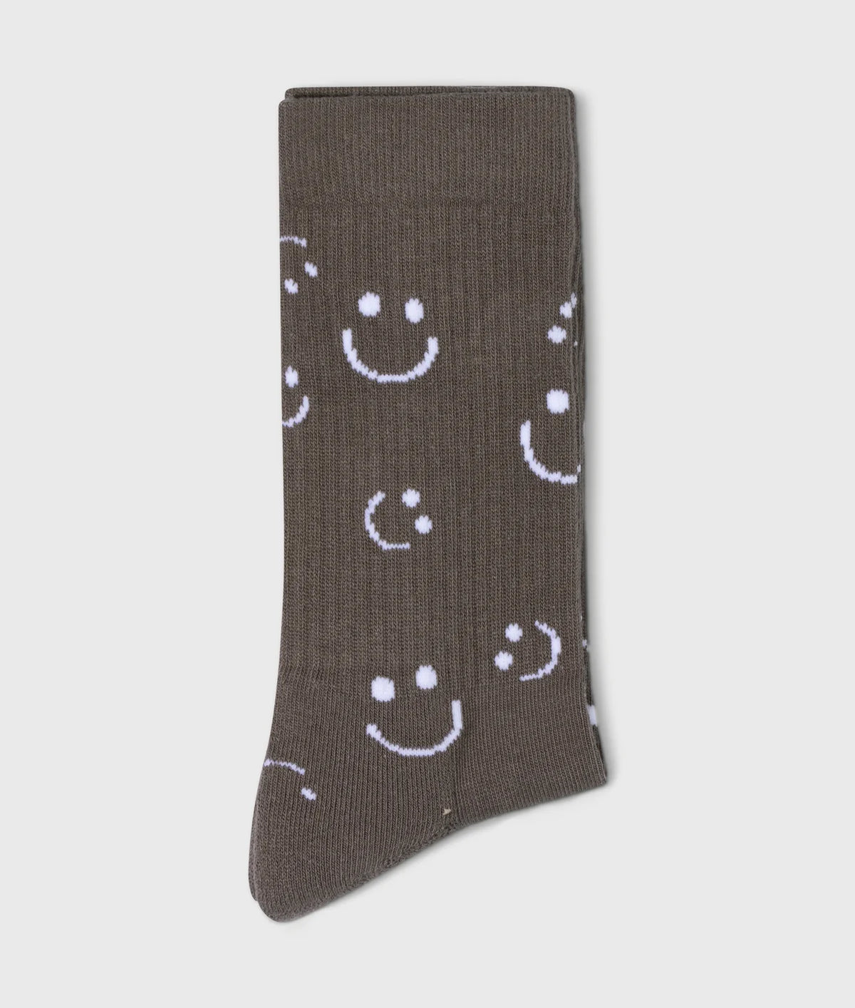 10DAYS | Long Socks All Over Smile - Brown Grey