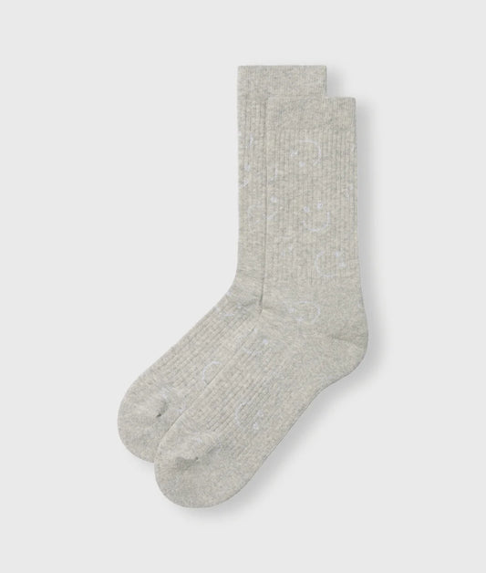 10DAYS | Socks All-Over Smile - Light Grey (20-937-5204)
