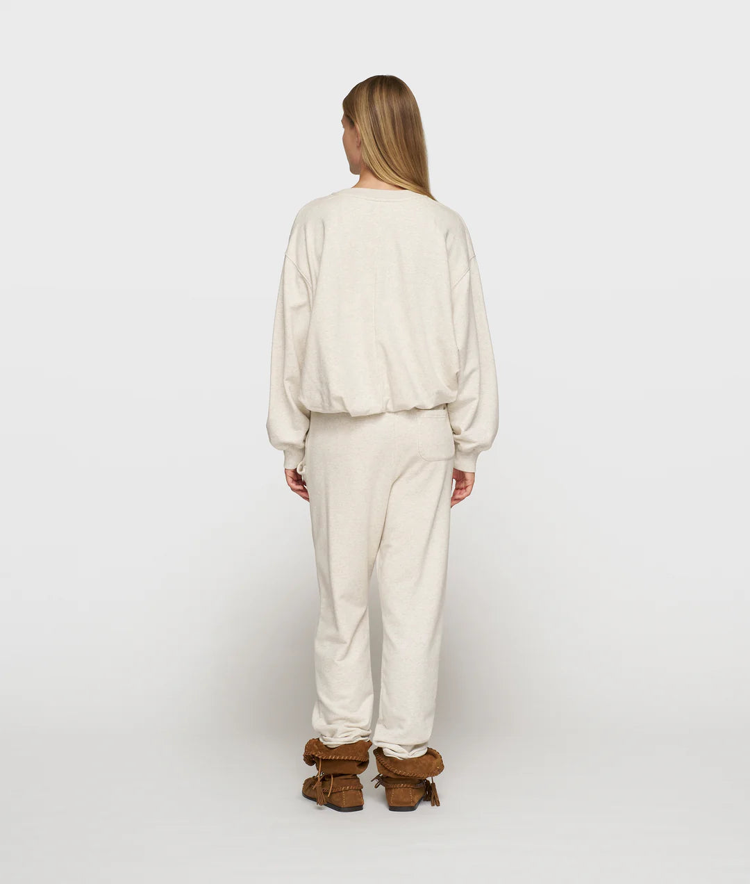 10DAYS | Pleated Belt Jogger - Soft White