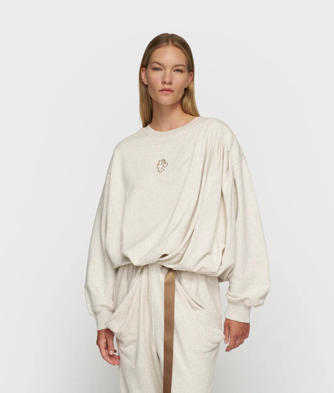 10DAYS | Pleated Sweater - Soft White