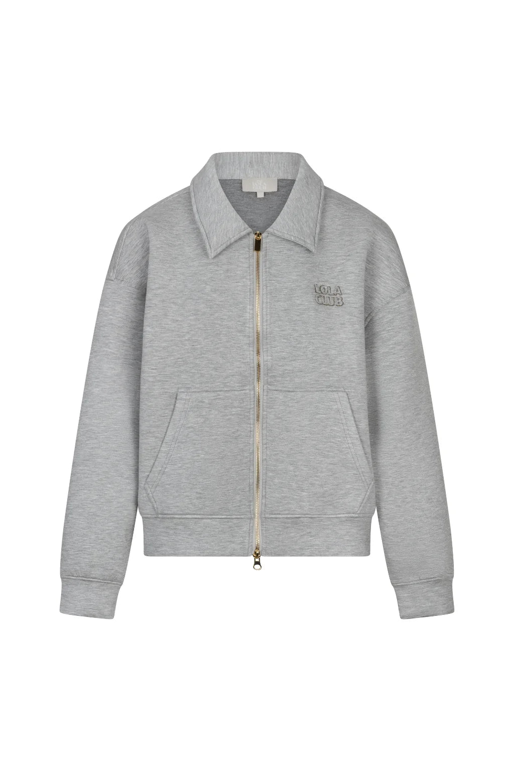The Lola Club | Lois Zip Trough - Grey Melange