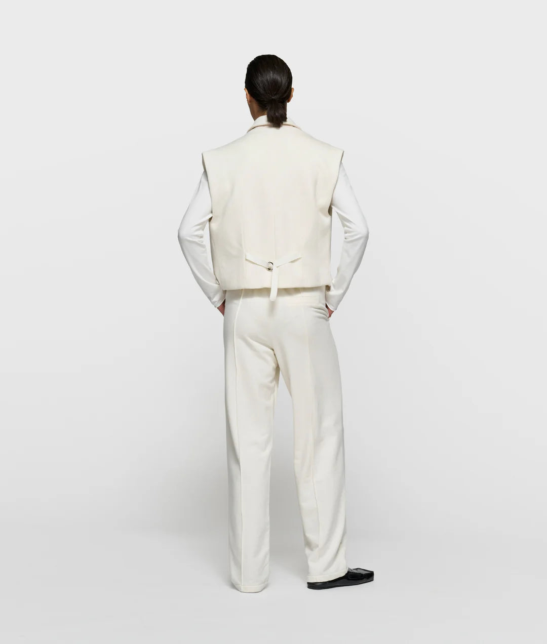 10Days | Sleeveless Blazer - Pearl (202-505-6201)