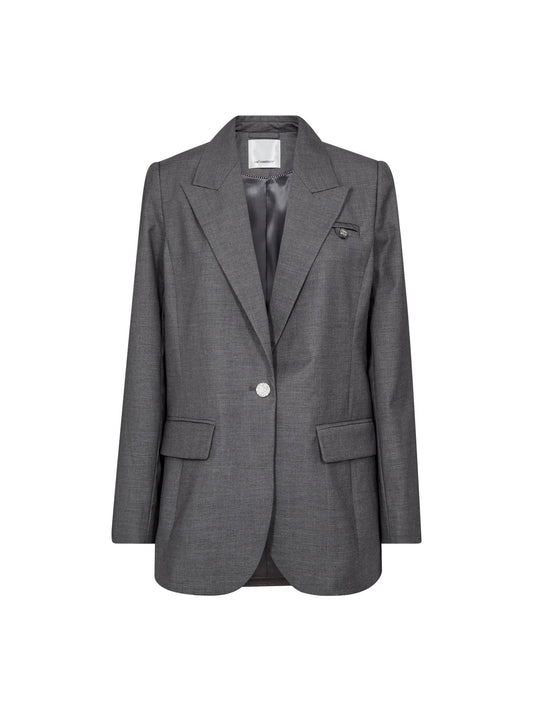 Co'couture | LiamCC Fitted Blazer - Mid Grey (40006)