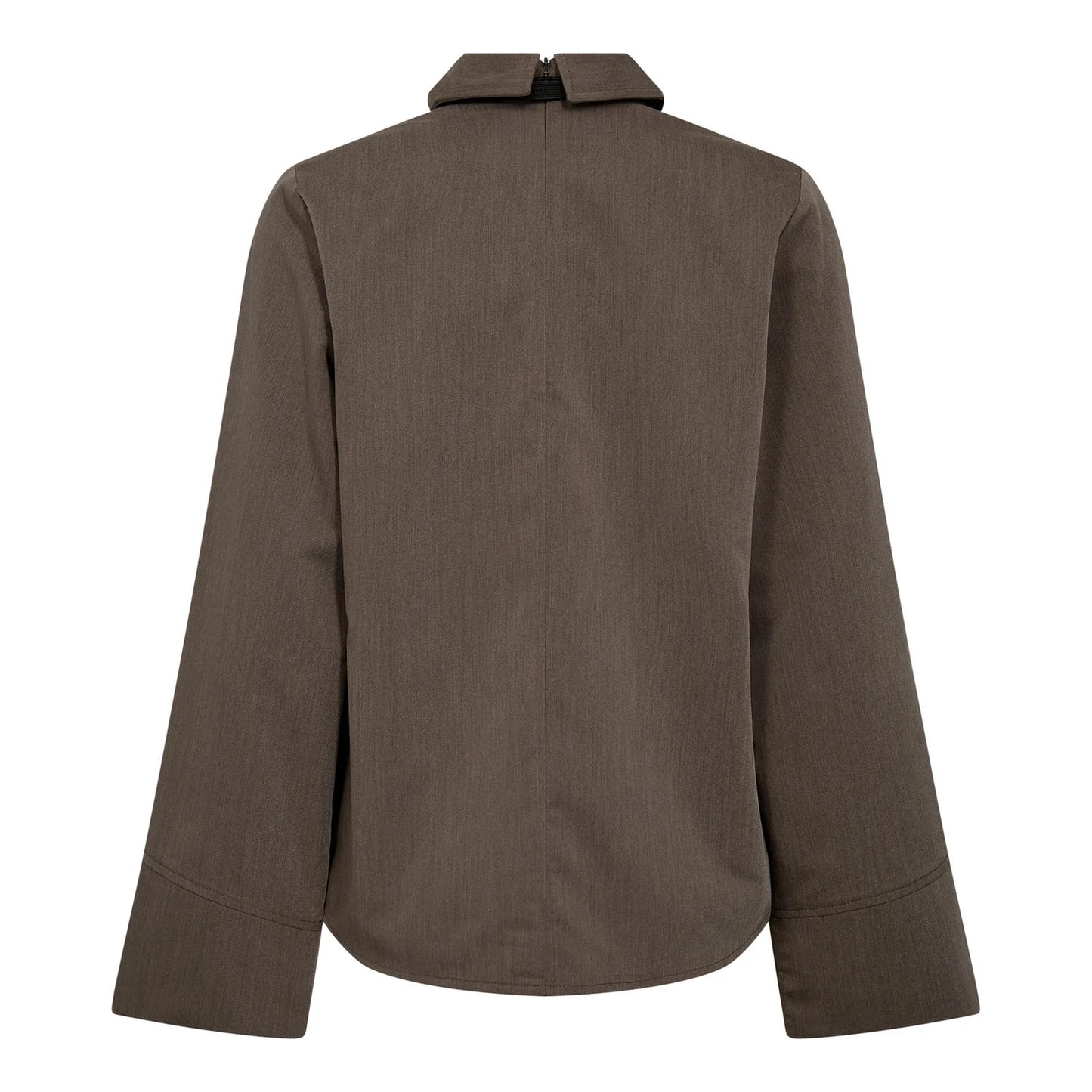 Co'Couture | TengaCC Tie Blouse - Walnut