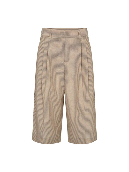 Co'couture | NadineCC Pleat Bermuda - Bisquit (41169)