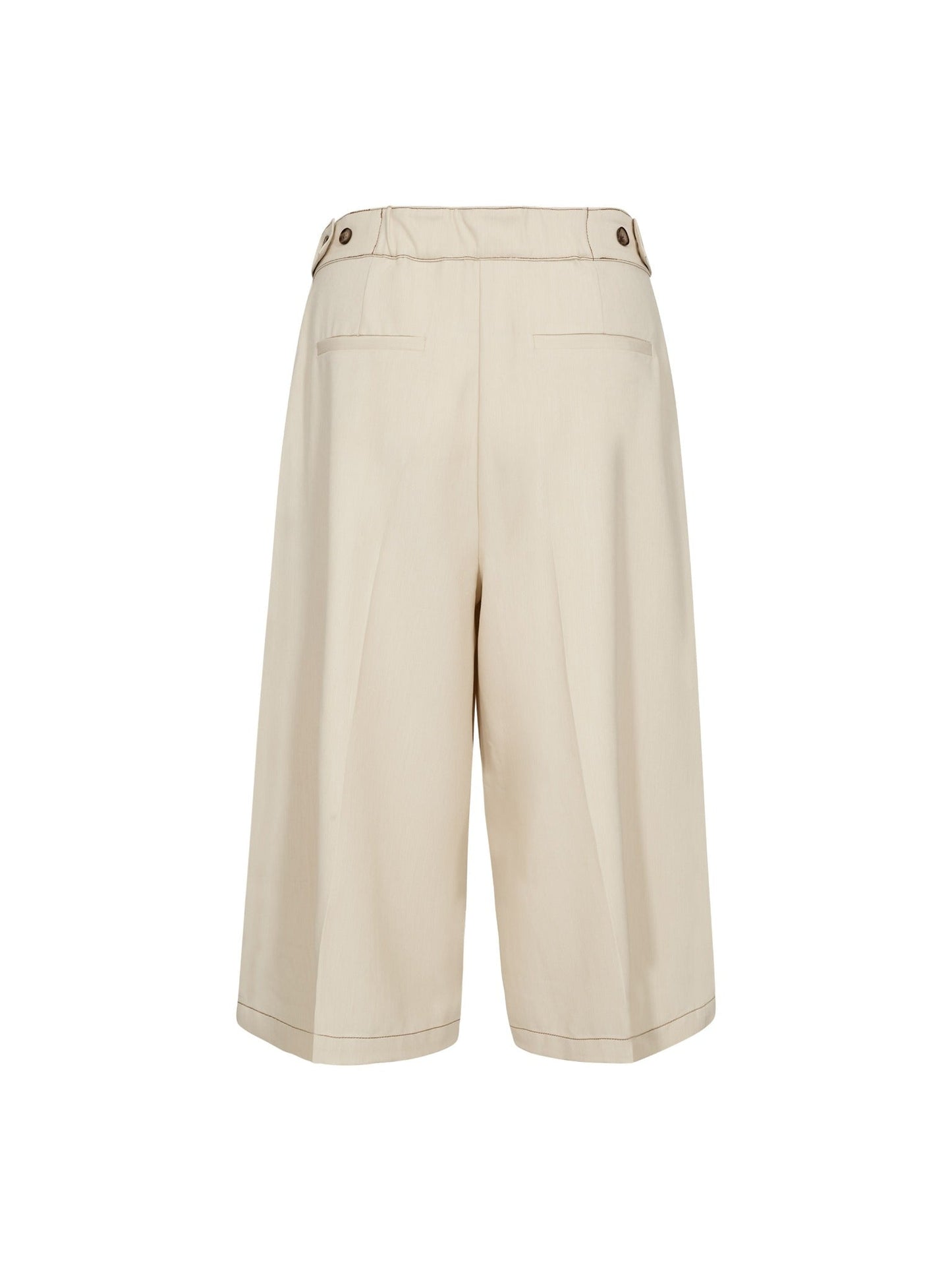 Co'Couture | TerryCC Pleat Bermuda - Bisquit (41205)