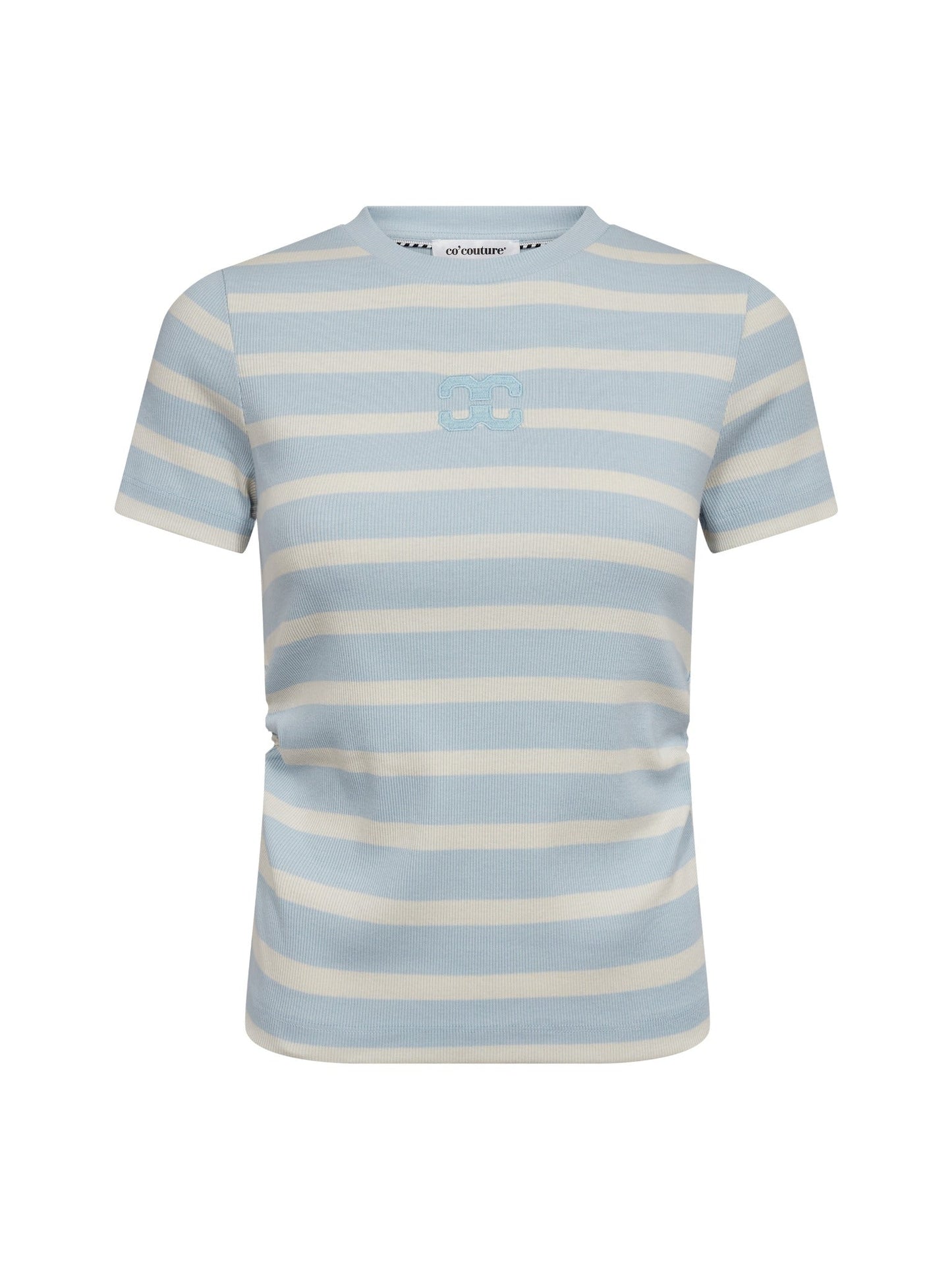 Co'Couture | GrannyCC Gathering Stripe Tee - Offwhite/Paleblue (43015)