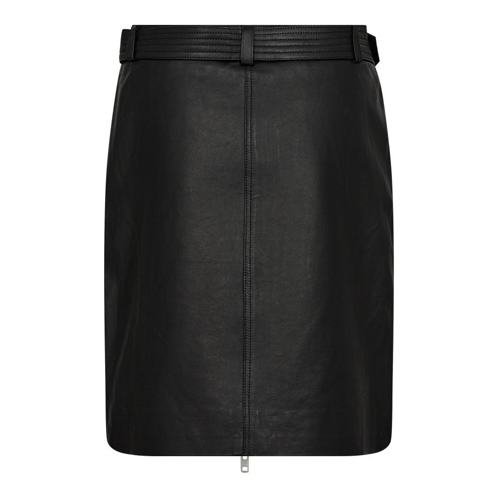 Co'Couture | PhoebeCC Leather Zip Skirt 34069