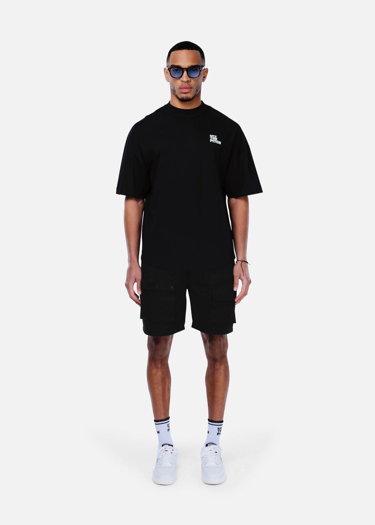 Off The Pitch | Carbon Oversized Tee - Black
