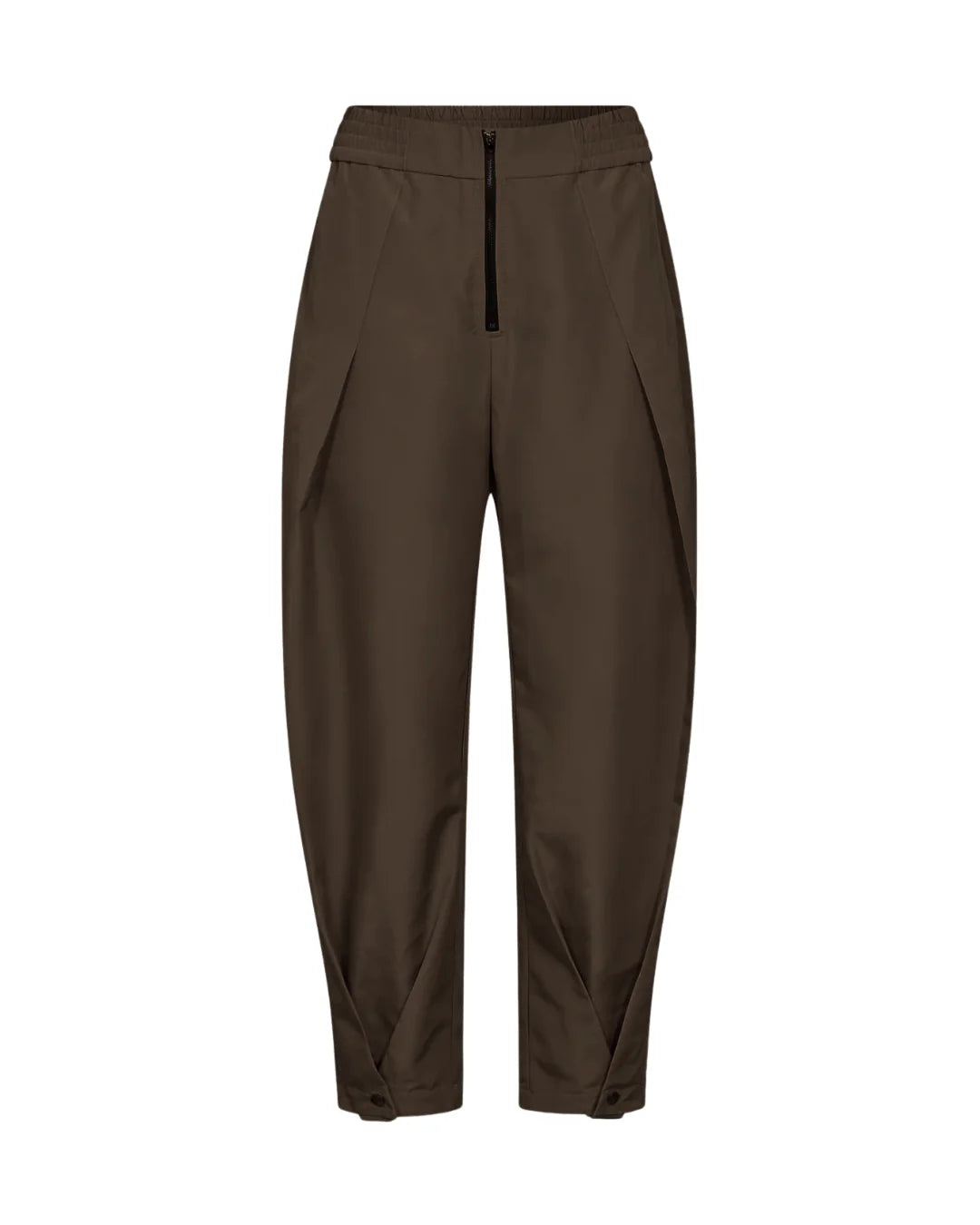 Co'couture | TriceCC Pleat LL Pant - Dark Brown