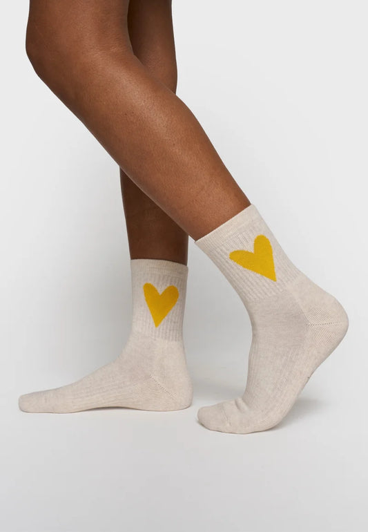 10DAYS | Socks Heart - Soft White Melee