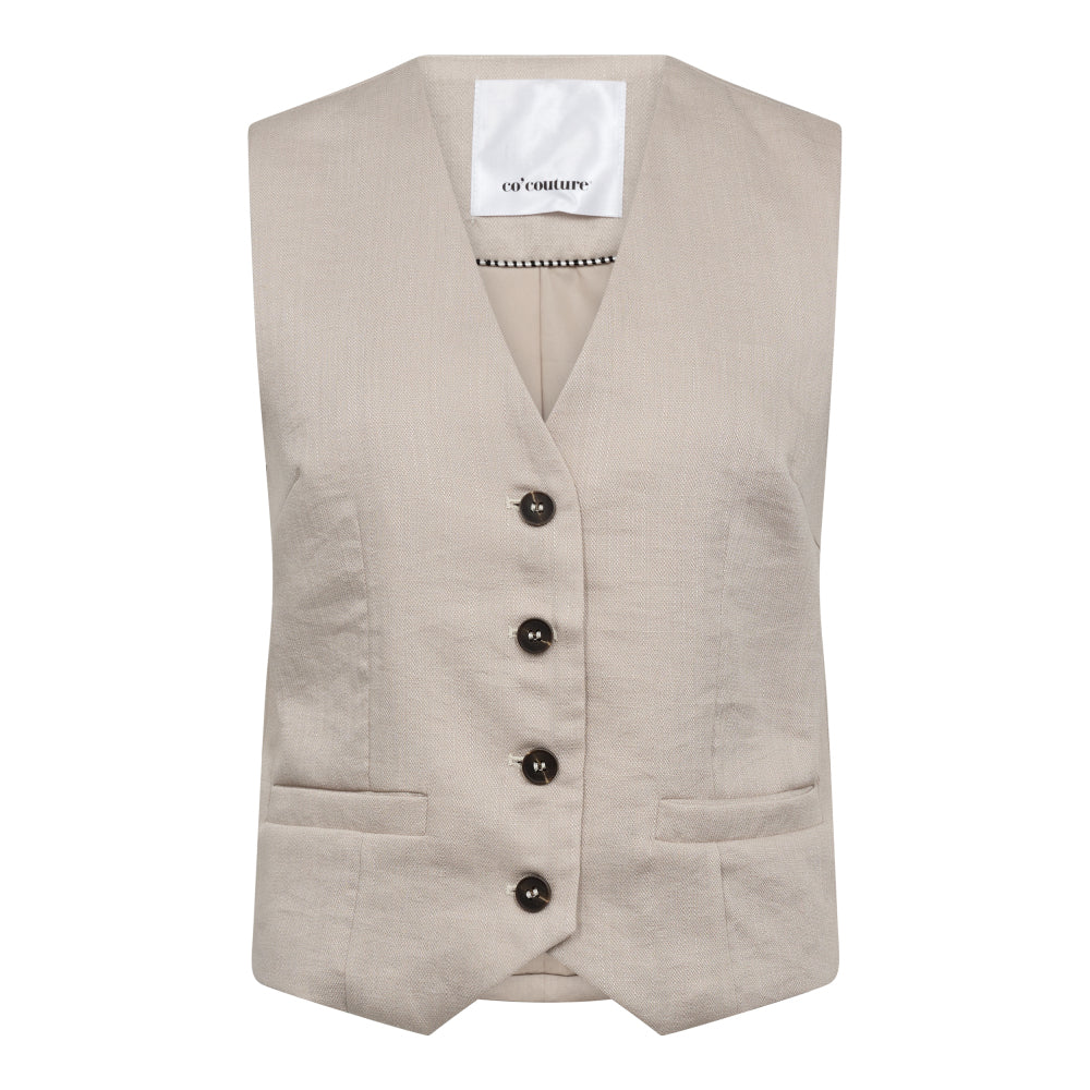 Co'Couture | EvaCC Vest - Walnut
