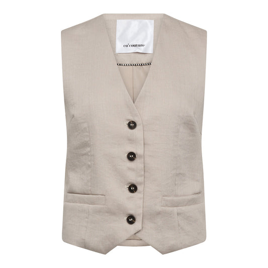 Co'Couture | EvaCC Vest - Walnut