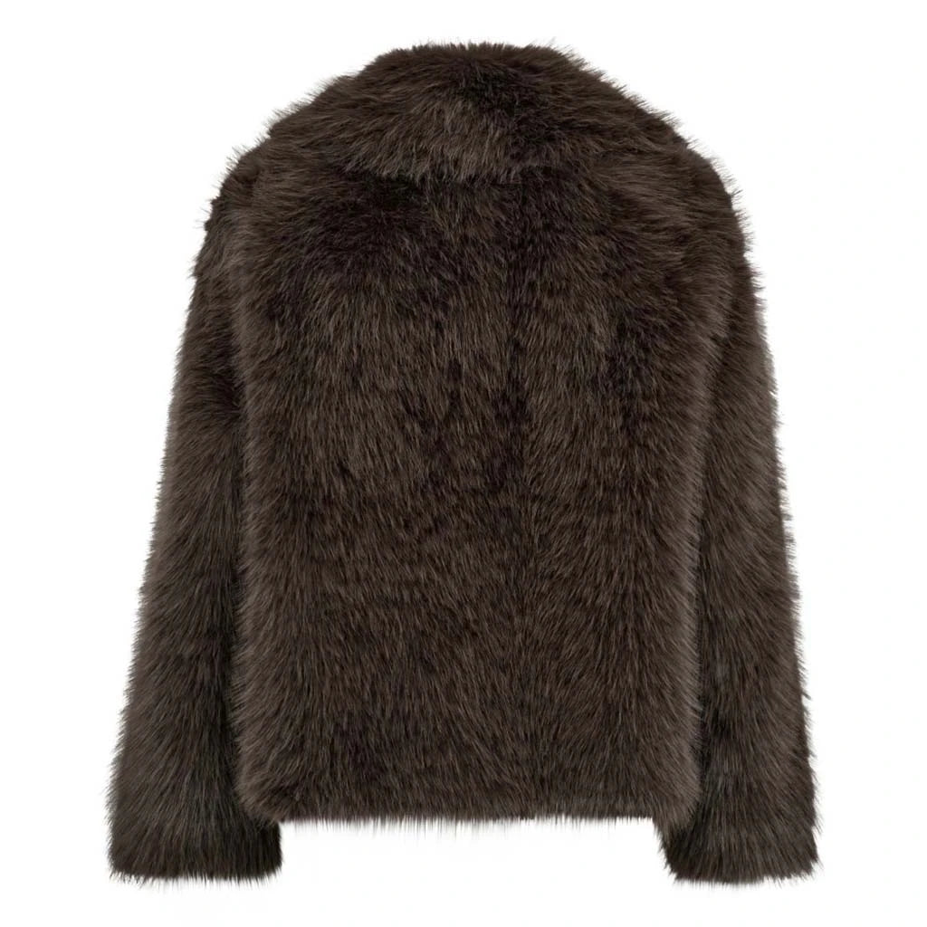 Co'Couture | KitaCC Furry Jacket - Walnut (30335)