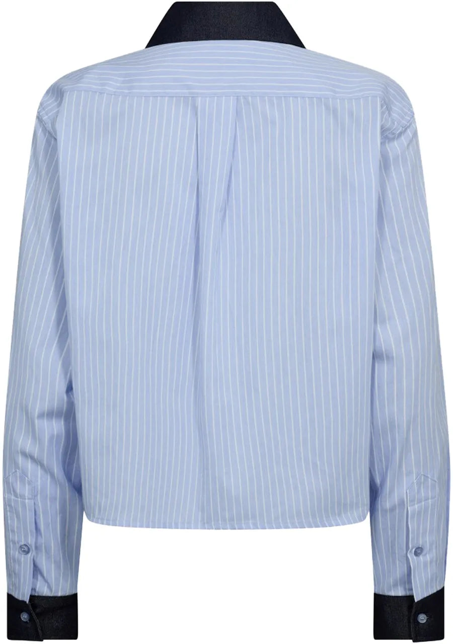 Co'Couture | NelsonCC Stripe Shirt - Pale Blue