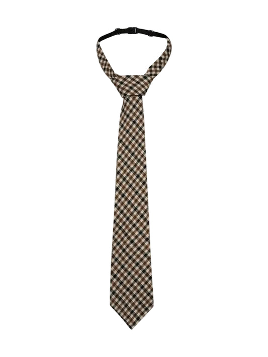 Haute l'Amitité | Check Tie - Mocca / Black (HL10808)