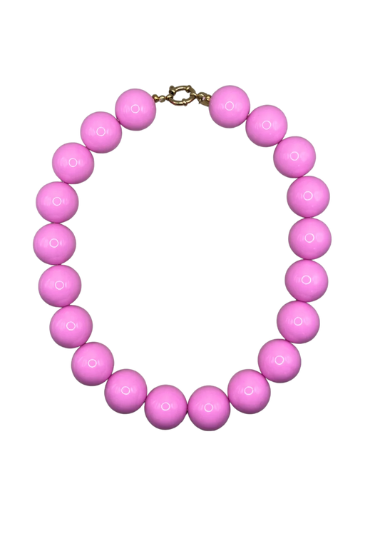 Bonnie Studios | Wilma Necklace - Rood/Bruin/Blauw/Soft Pink/Roze