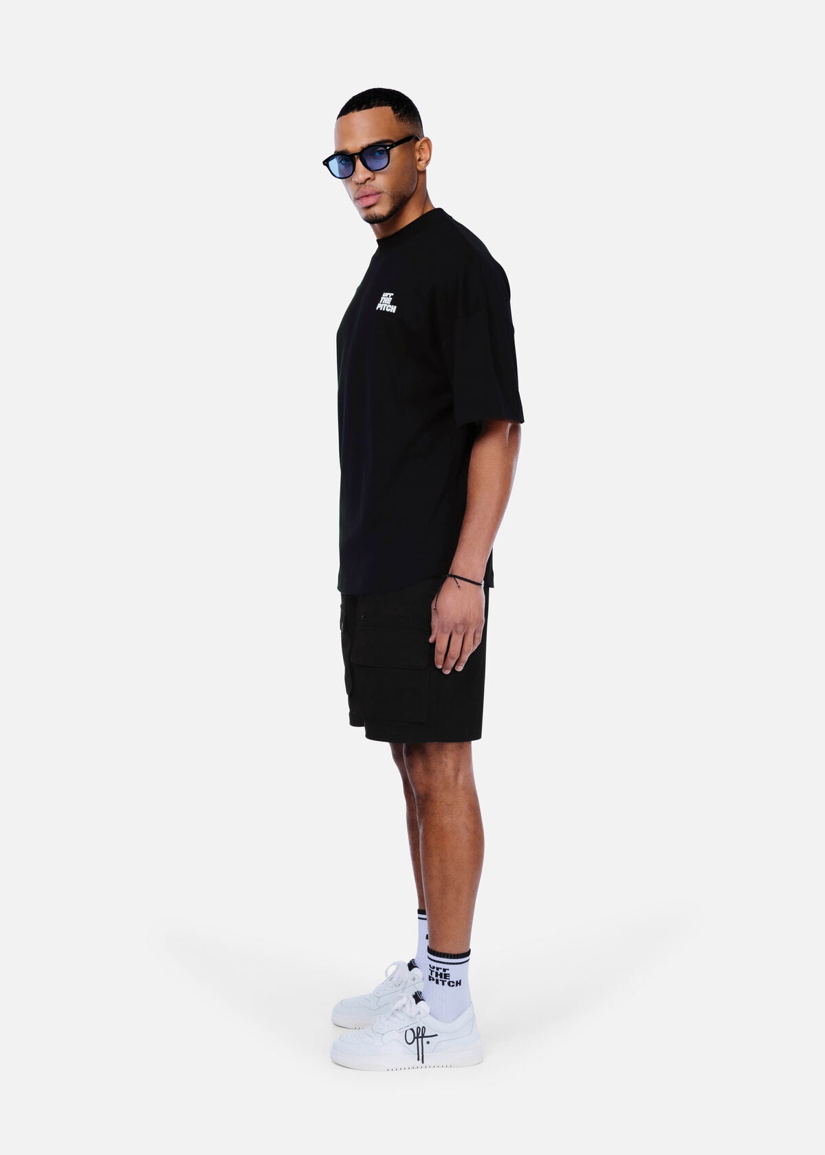 Off The Pitch | Carbon Oversized Tee - Black