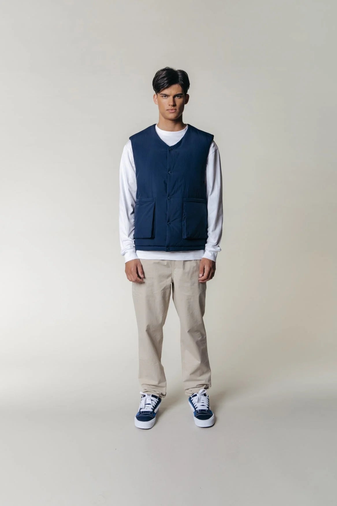 Colourful Rebel | Dion Clean Bodywarmer - Deepest Blue