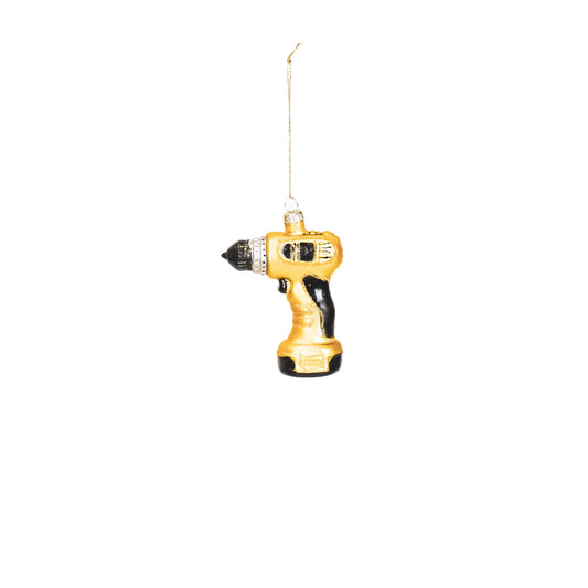 HV | Boormachine Kerst Ornament - Glas