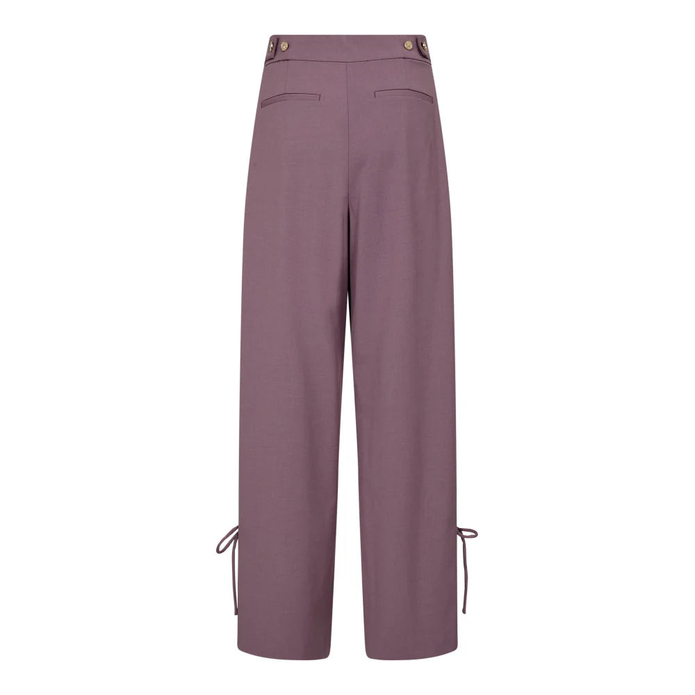 Co'couture | LiamCC String Pleat LL Pant - Old Rose