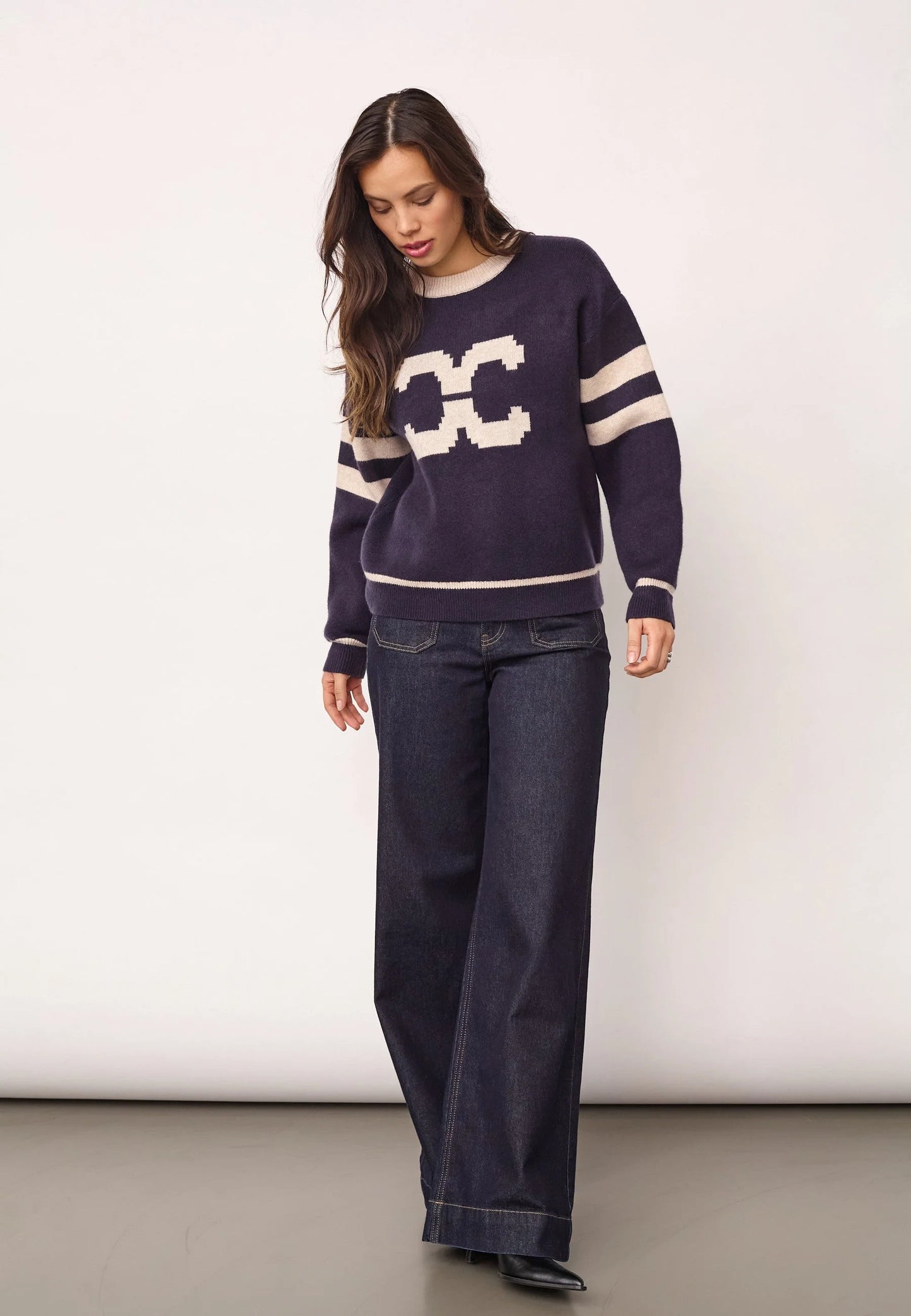 Co'Couture | RowCC Coco Logo Knit - Navy (500085)