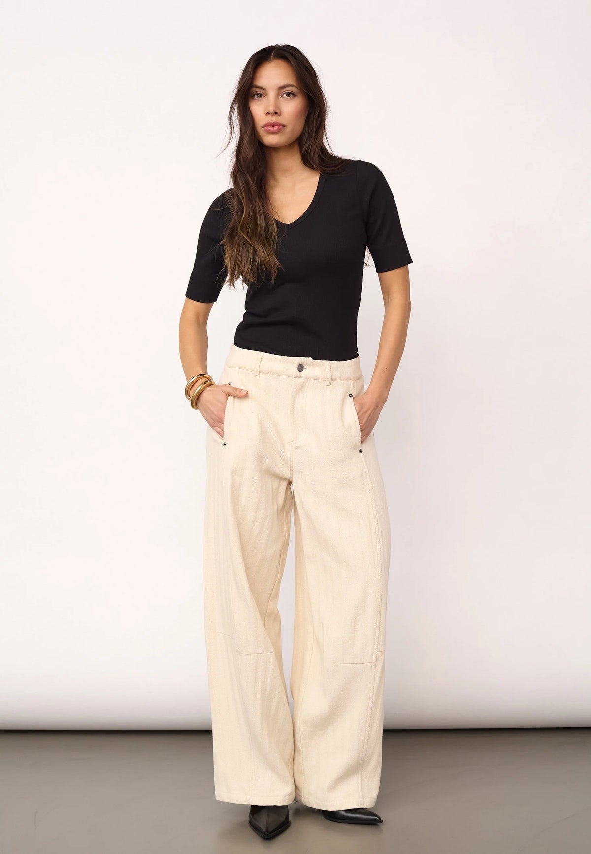 Co'Couture | CalinCC Pant - Creme (500117)