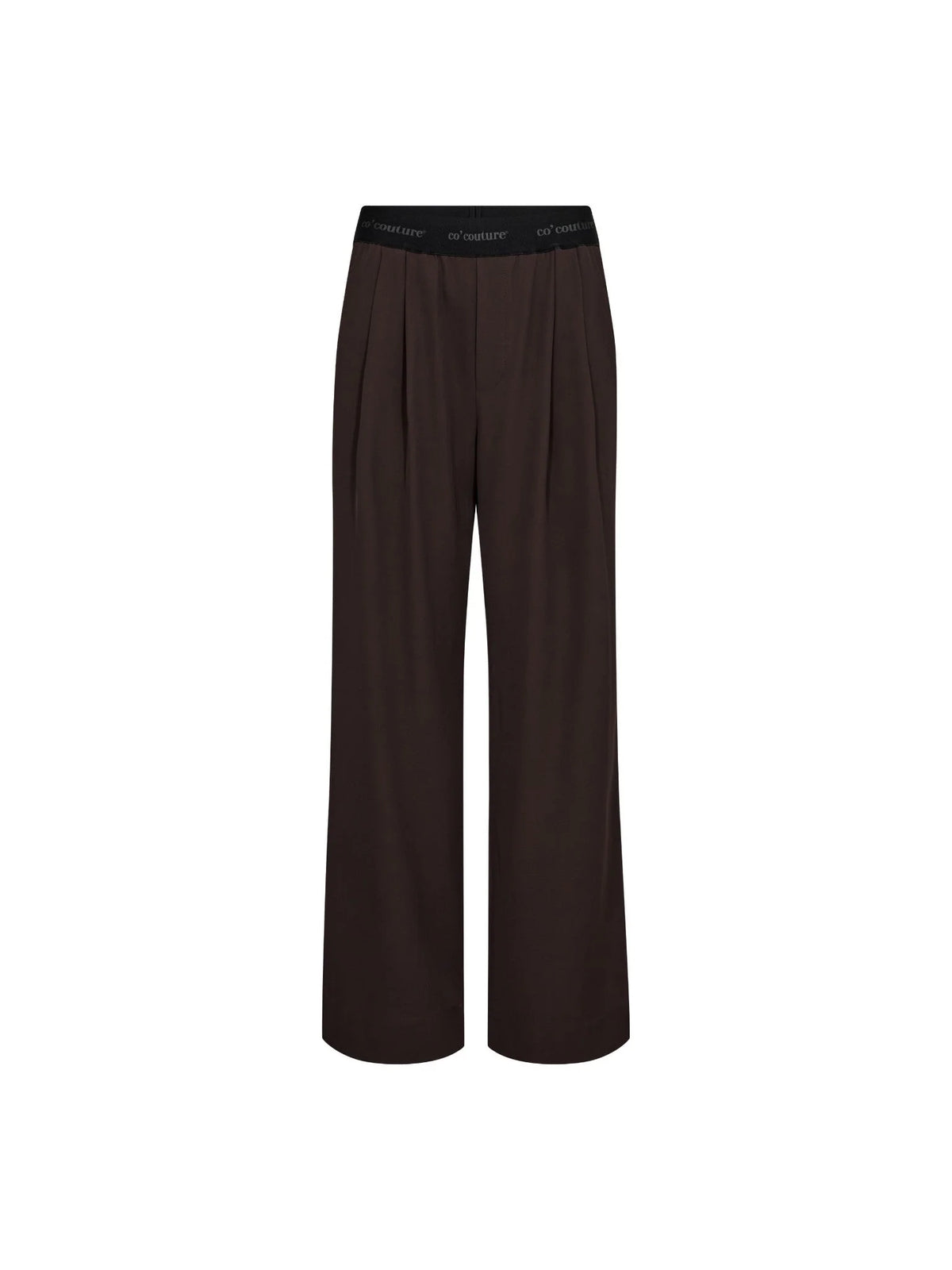 Co'Couture | AliniCC Logo Pant - Dark Brown (500148)