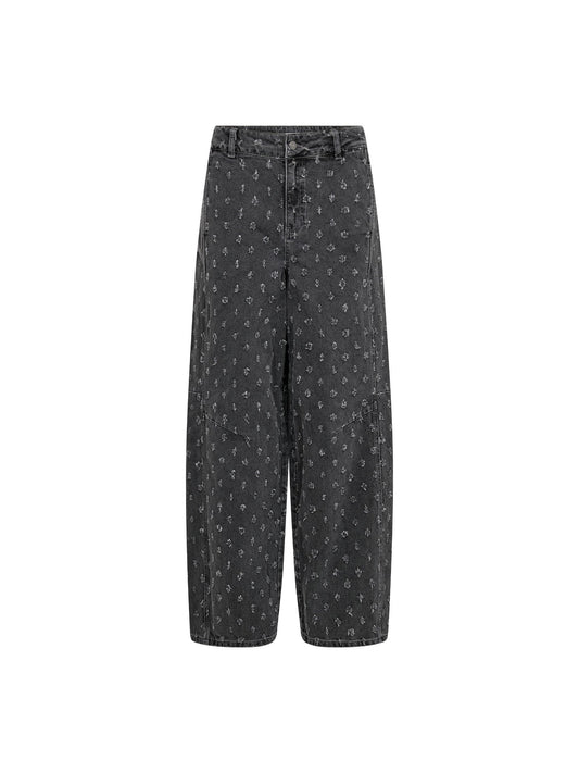 Co'Couture | DerriCC Dot Jeans - Mid Grey