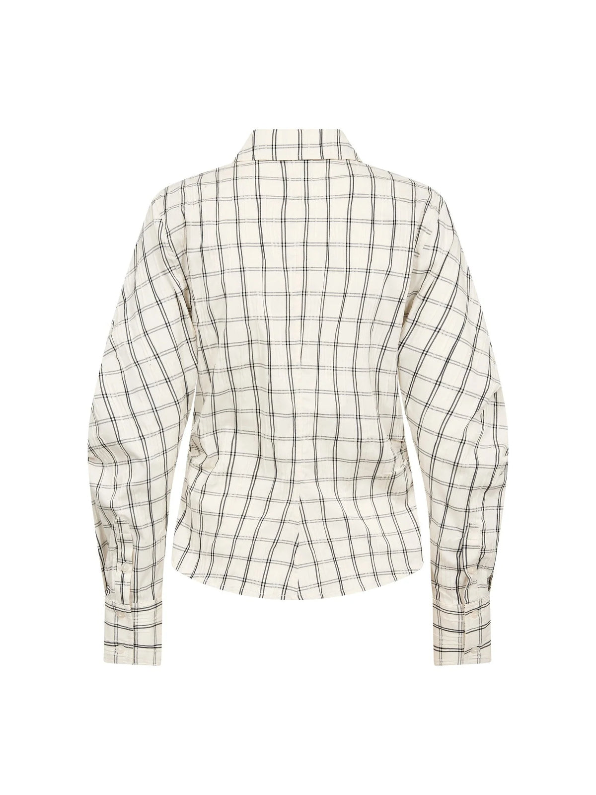 Co'Couture | BisoCC Asym Check Shirt - Off-White (500183)