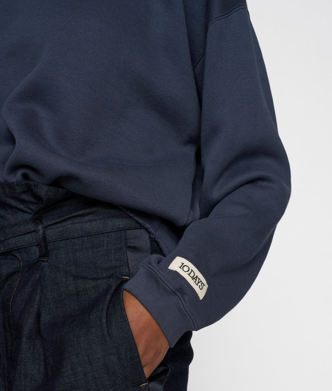10DAYS | Raw Edge Statement Sweater - 1202 yale blue
